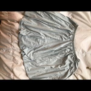 Blue suede UNWORN brandy melville skirt SIZE SMALL